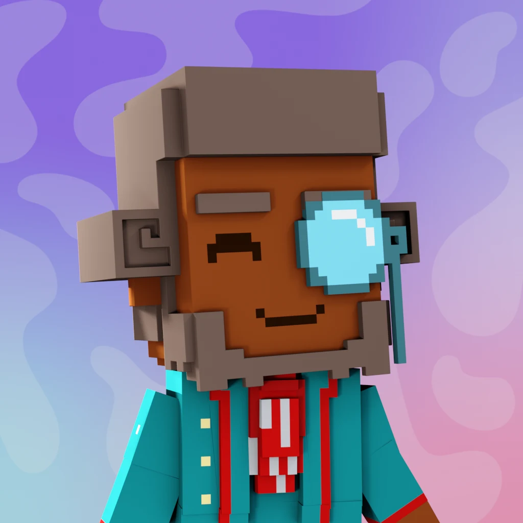 Pirate #6692 voxel render