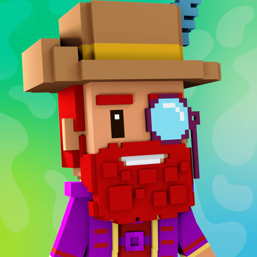 Pirate #6693 voxel render