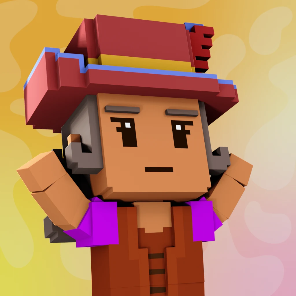 Pirate #6694 voxel render