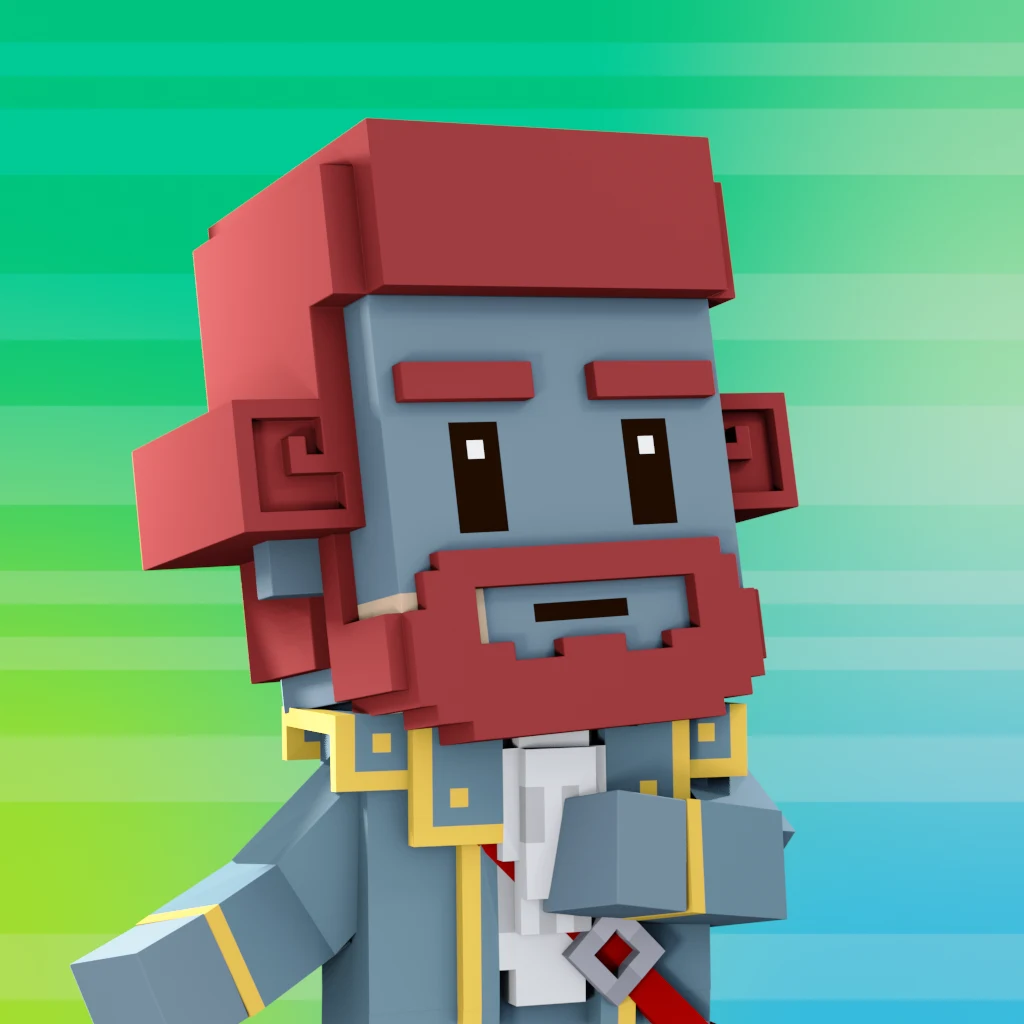Pirate #6695 voxel render