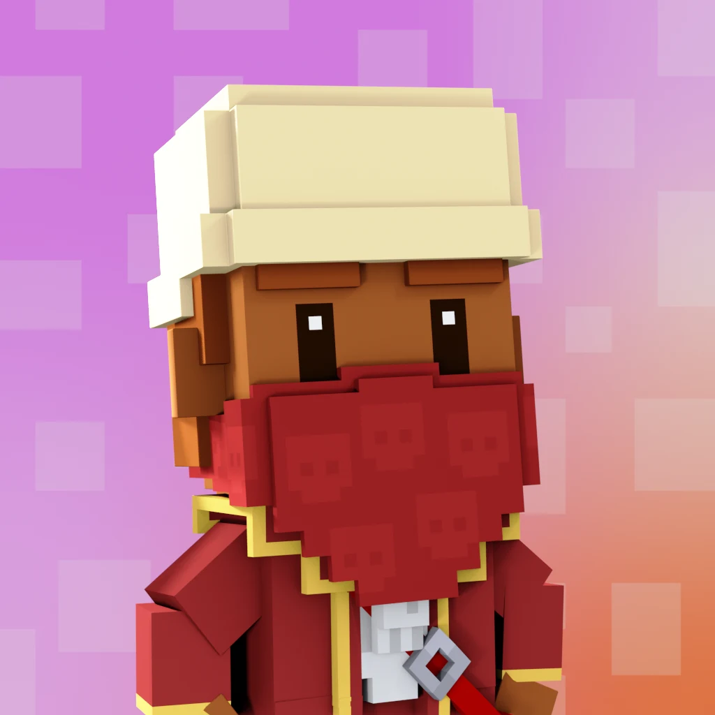 Pirate #6696 voxel render