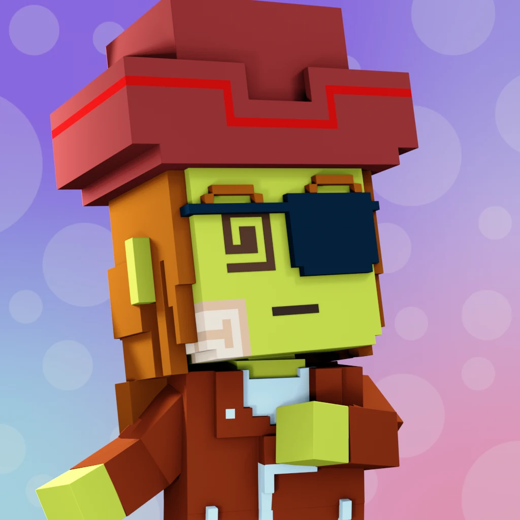 Pirate #670 voxel render