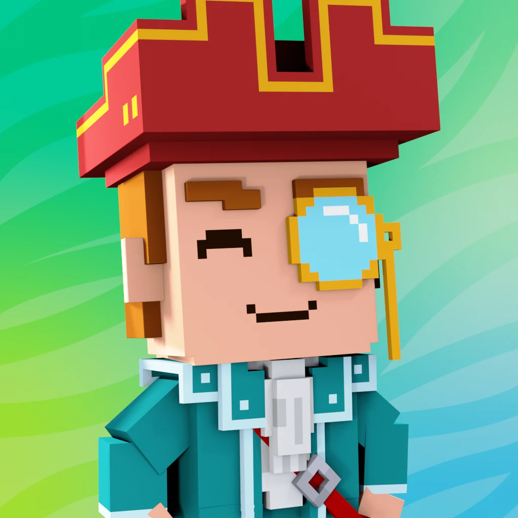Pirate #6706 voxel render