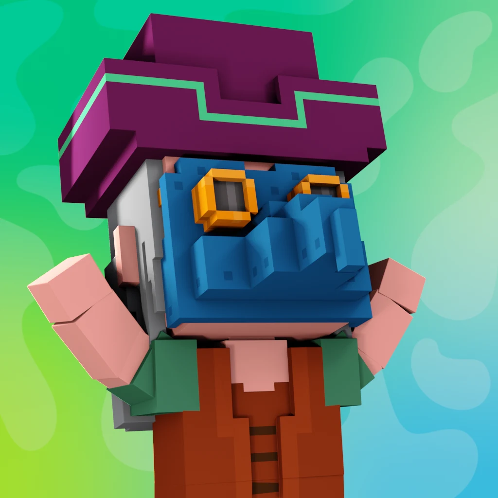 Pirate #6714 voxel render