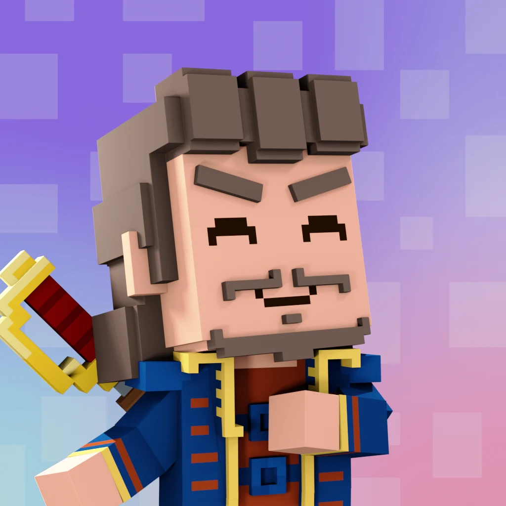 Pirate #6727 voxel render