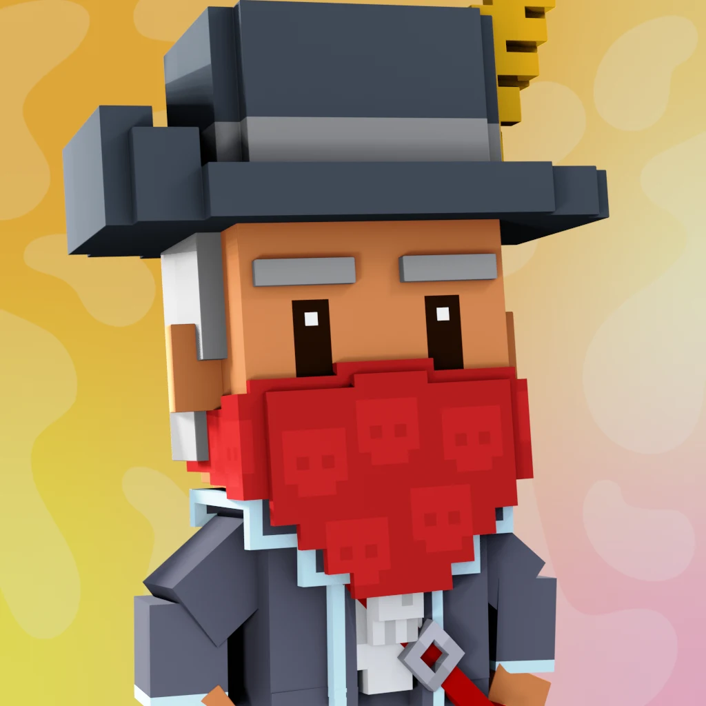 Pirate #6728 voxel render