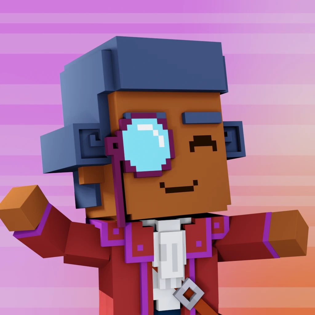 Pirate #6729 voxel render