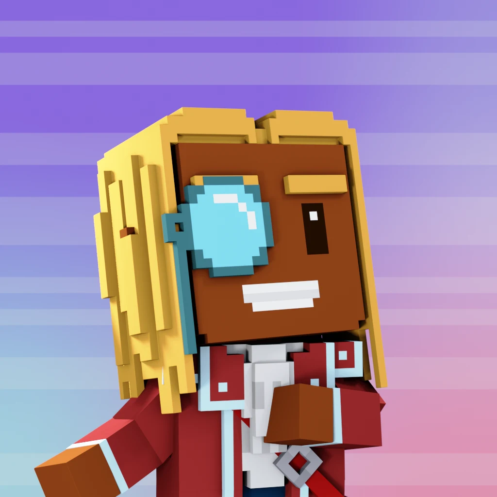 Pirate #673 voxel render