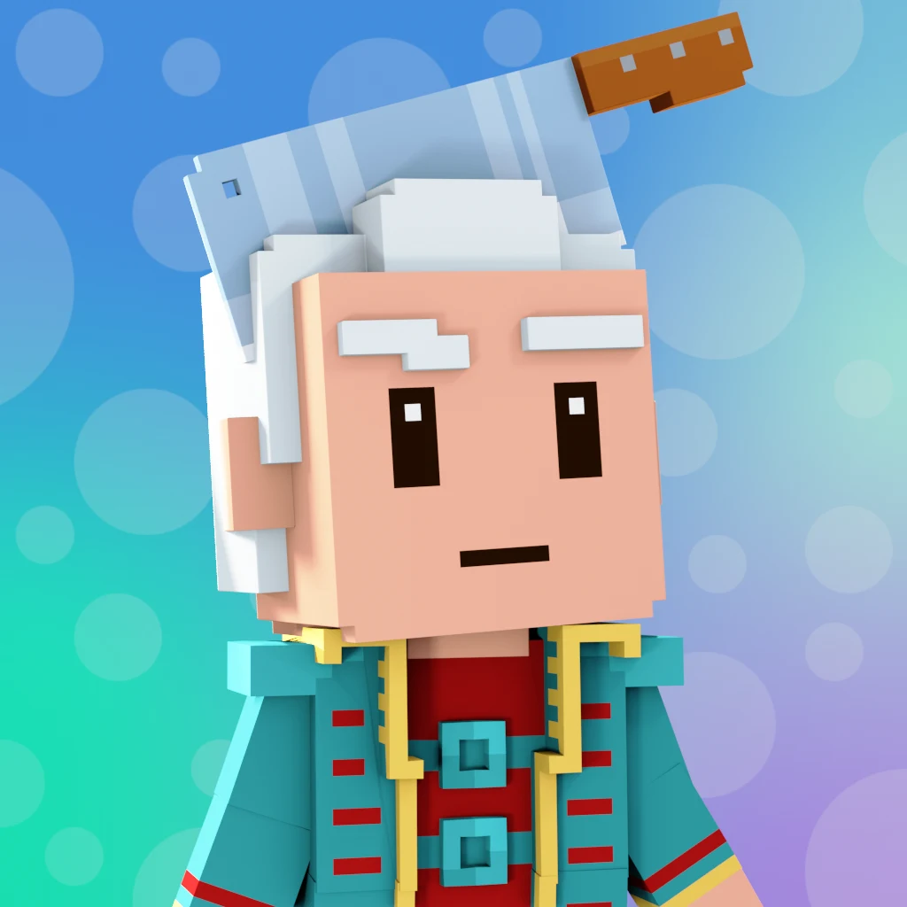 Pirate #6732 voxel render