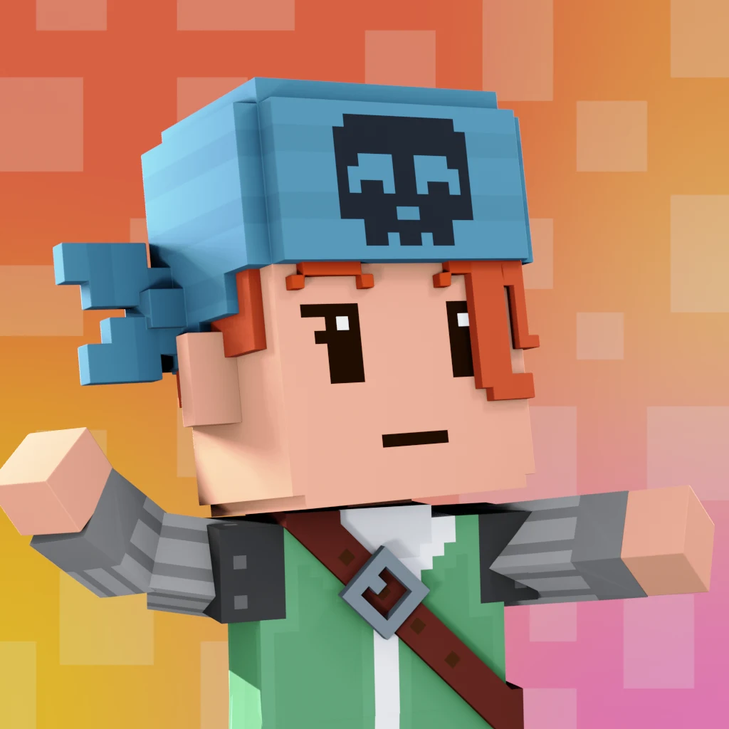 Pirate #6739 voxel render