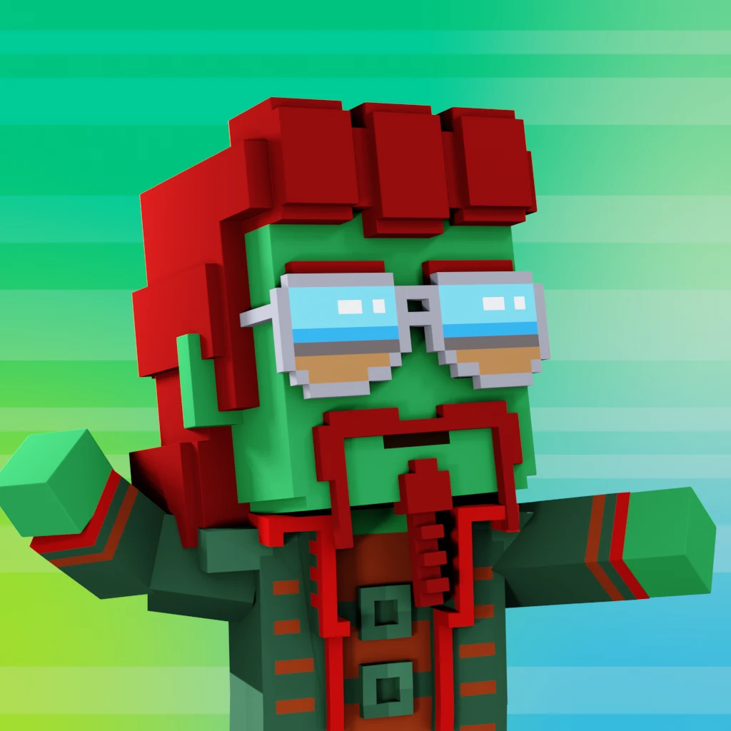 Pirate #674 voxel render