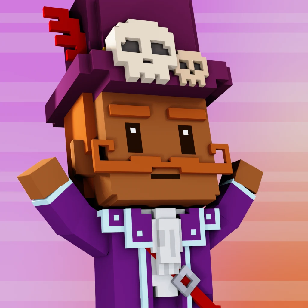 Pirate #6741 voxel render