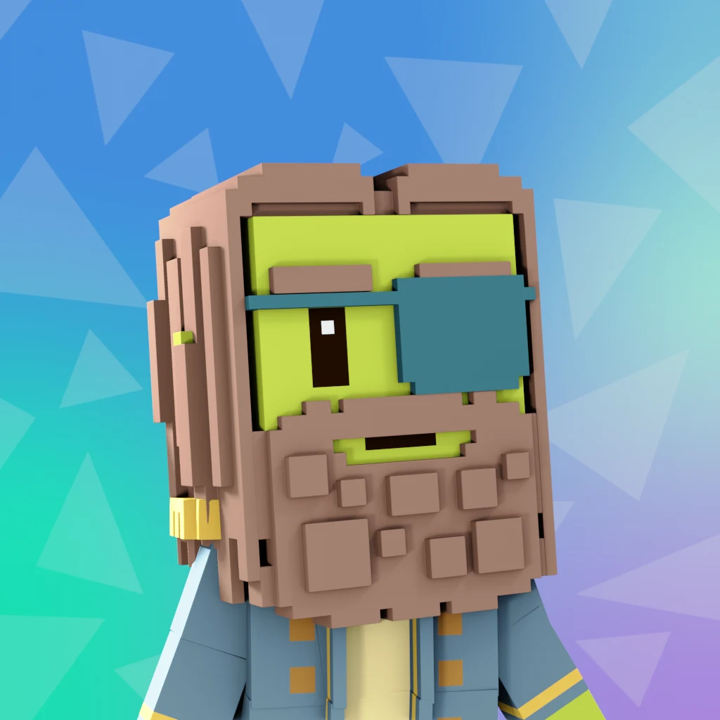 Pirate #6742 voxel render