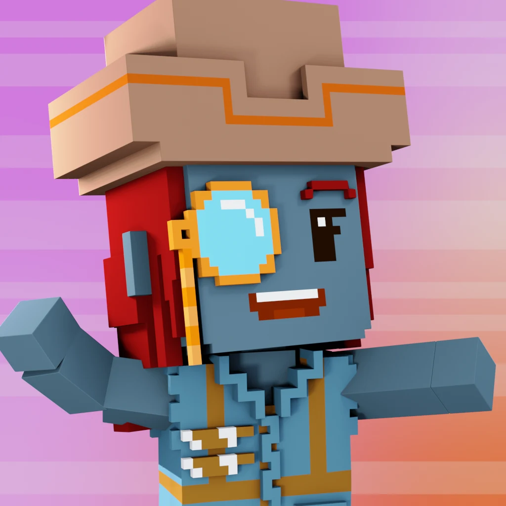 Pirate #6744 voxel render