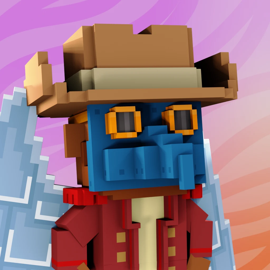 Pirate #6745 voxel render