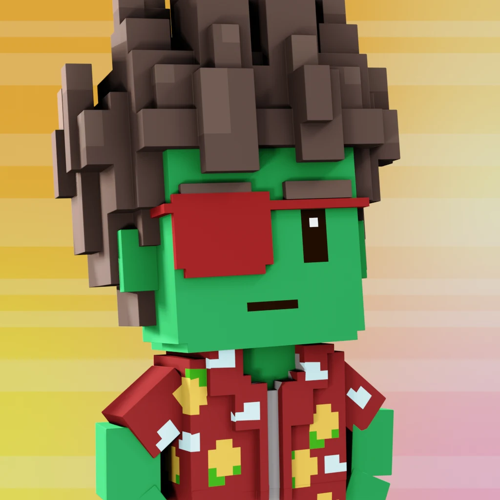 Pirate #6747 voxel render
