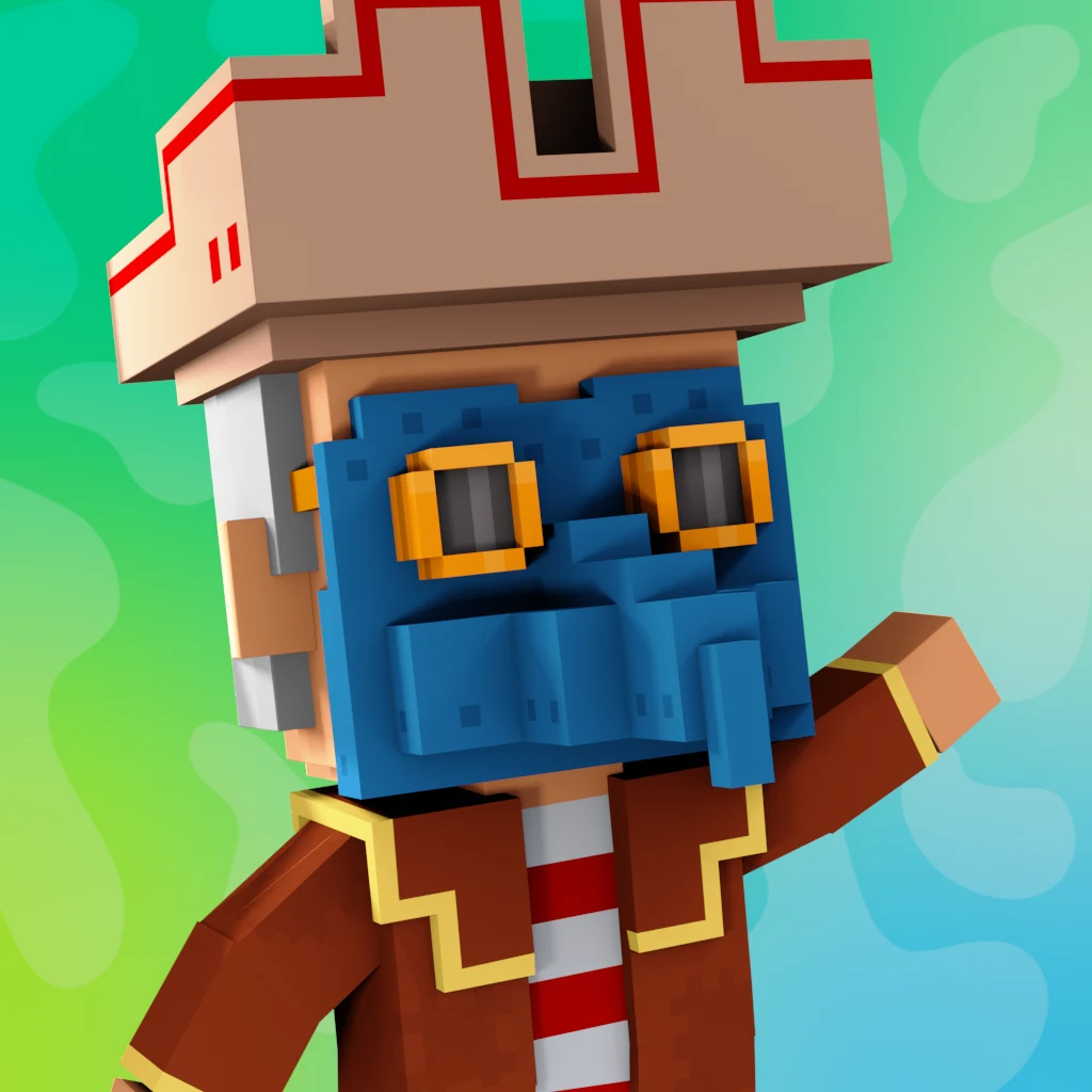 Pirate #675 voxel render