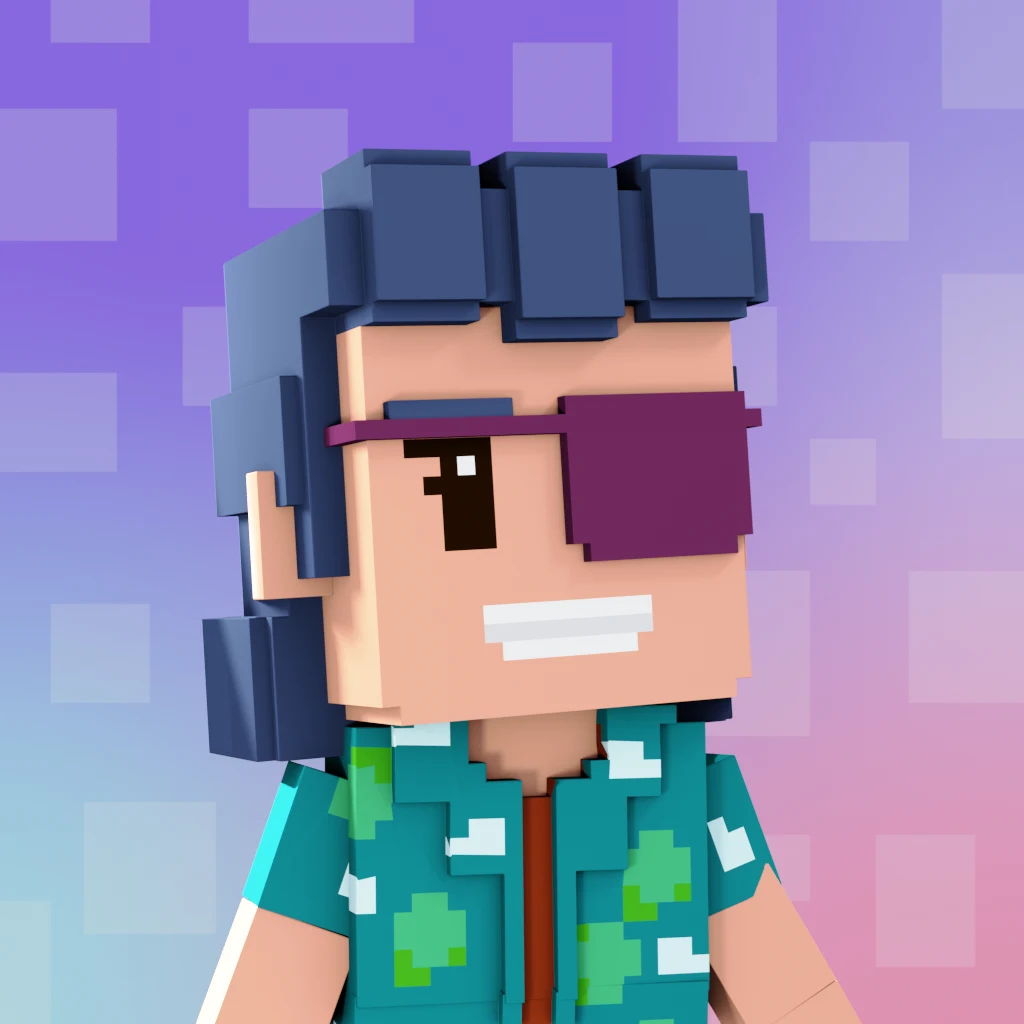 Pirate #6754 voxel render