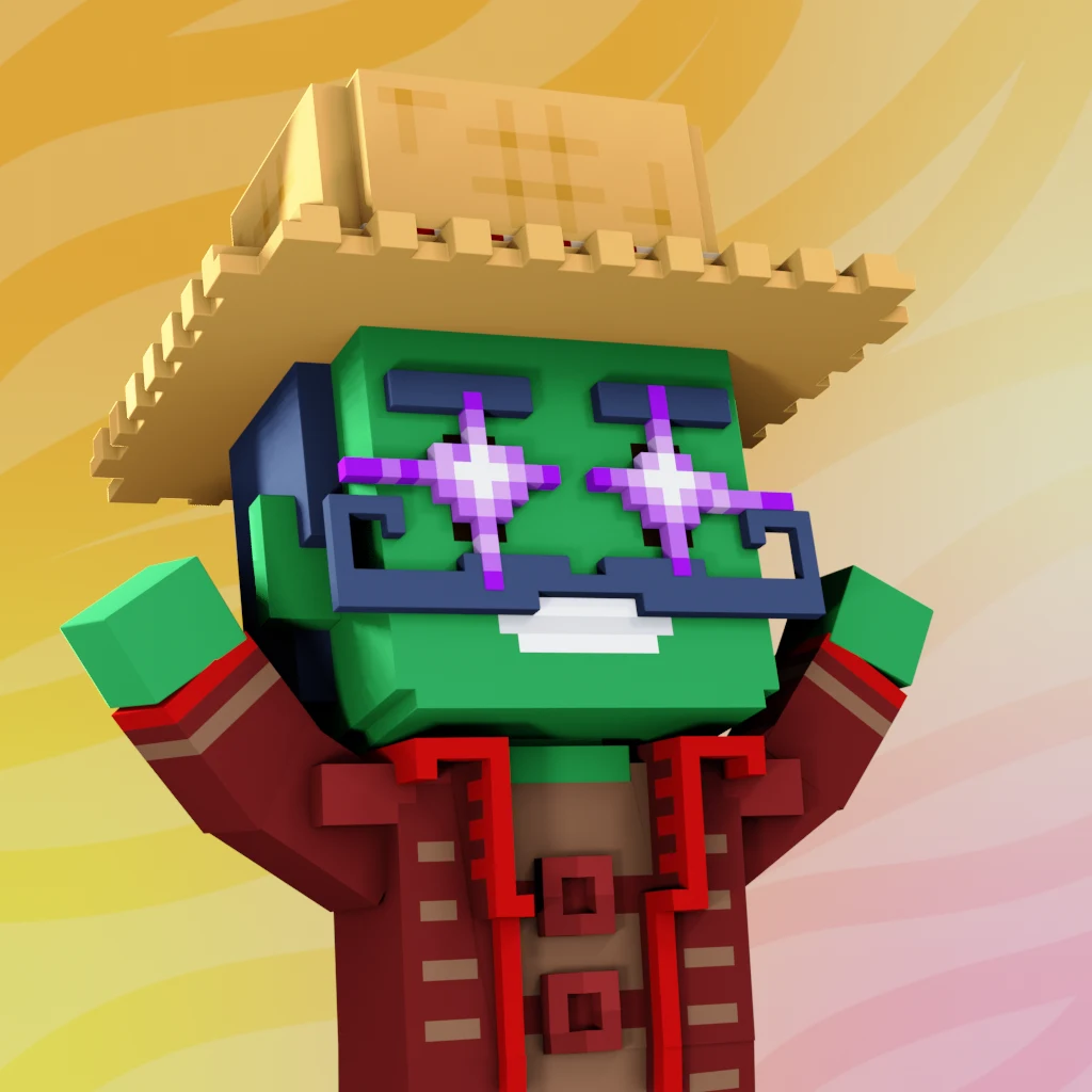 Pirate #6757 voxel render
