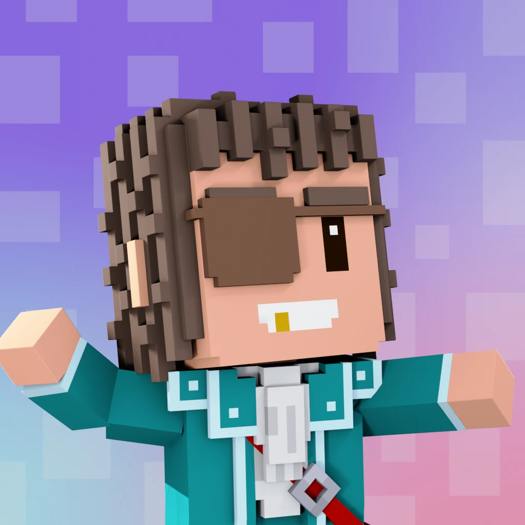 Pirate #6762 voxel render