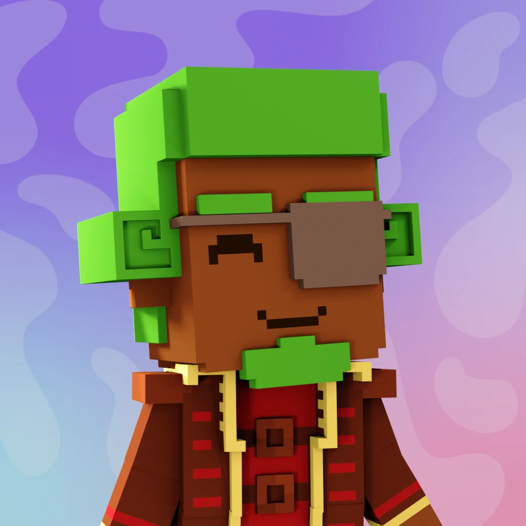 Pirate #6763 voxel render