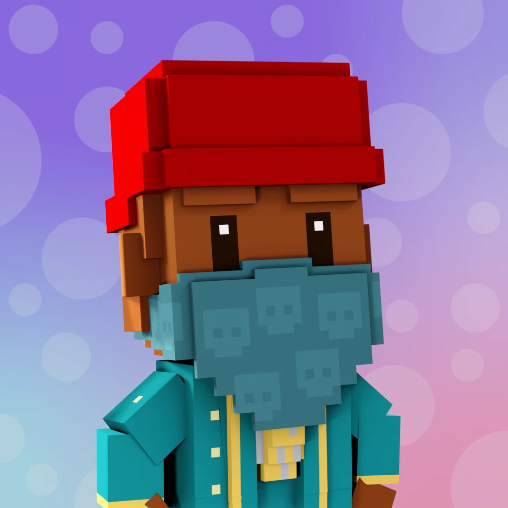 Pirate #6765 voxel render