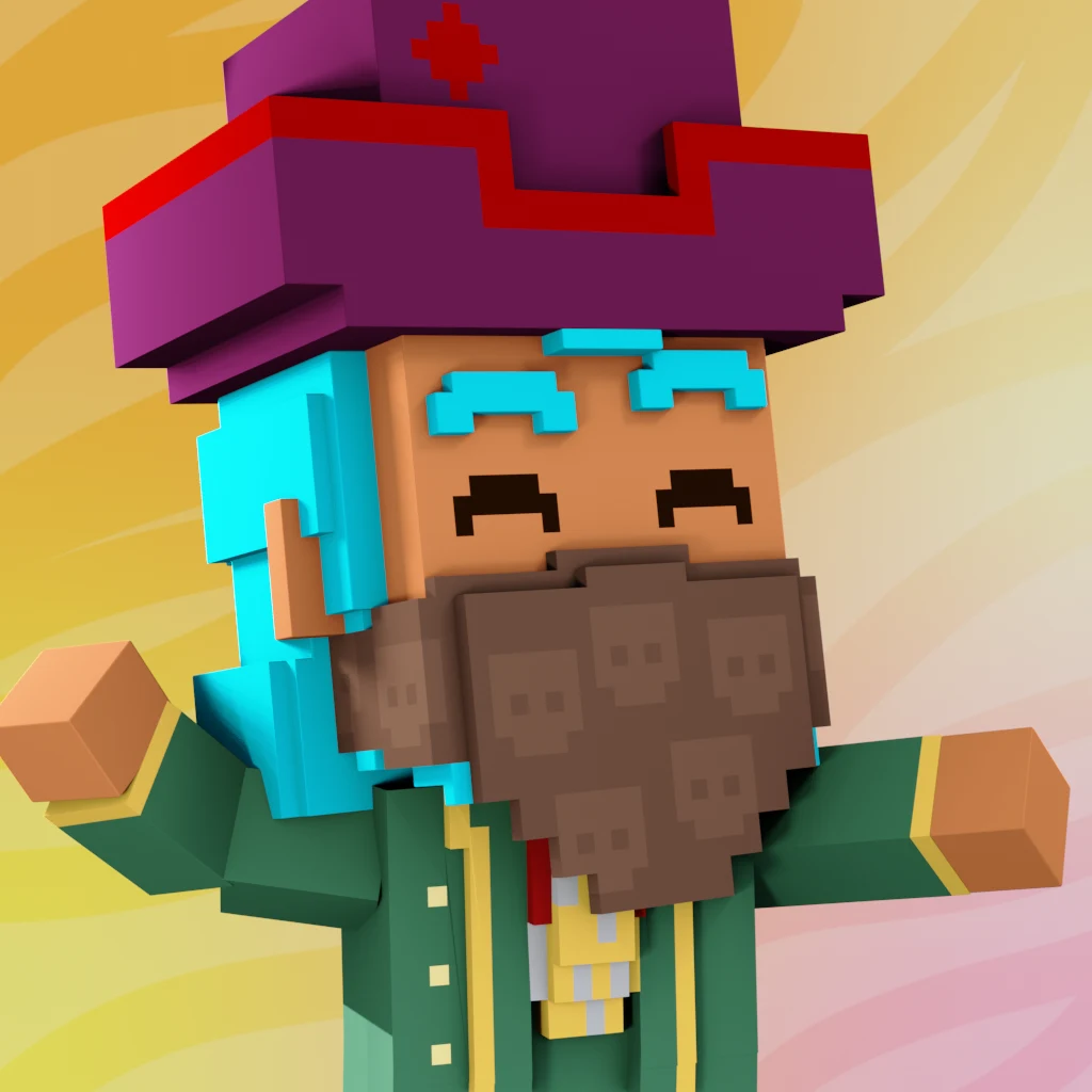 Pirate #6768 voxel render