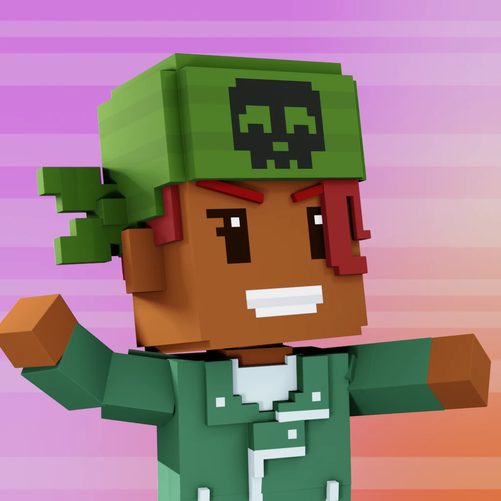 Pirate #6777 voxel render