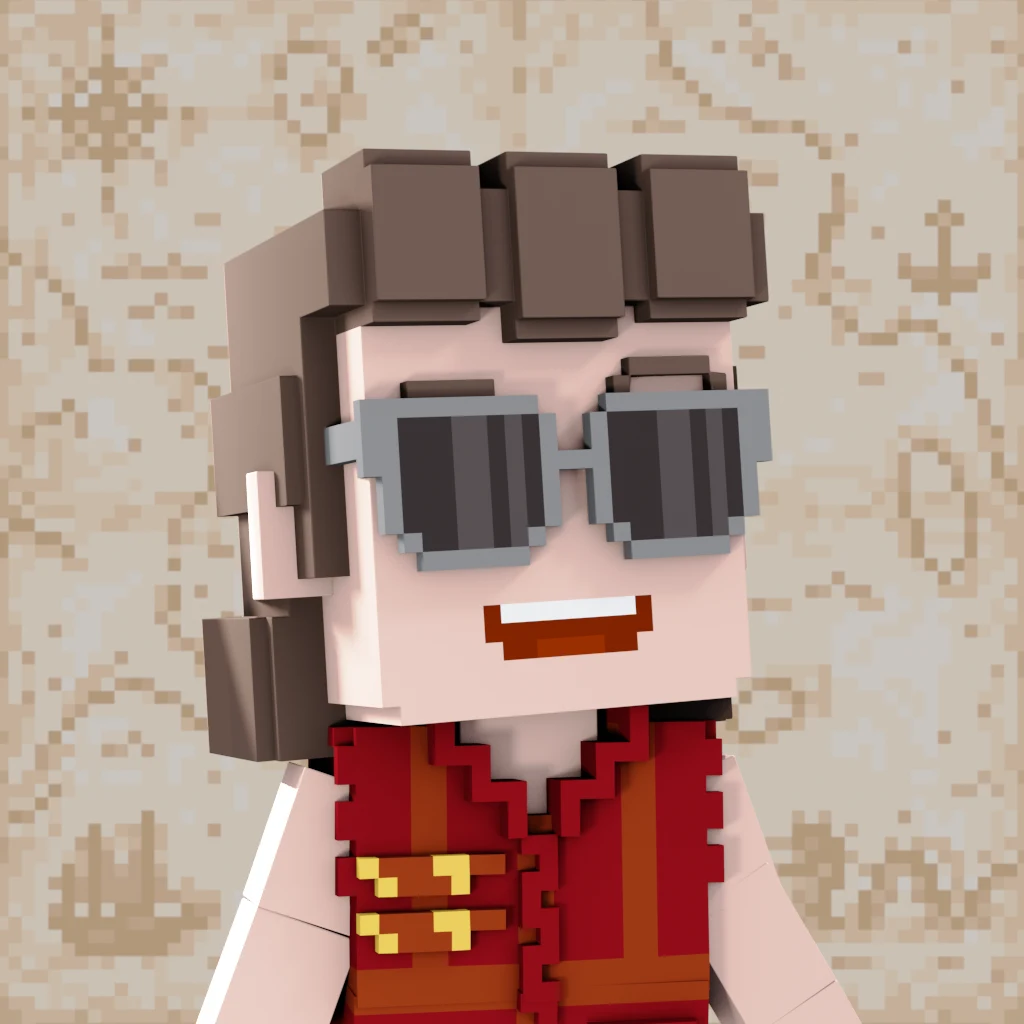 Pirate #6778 voxel render