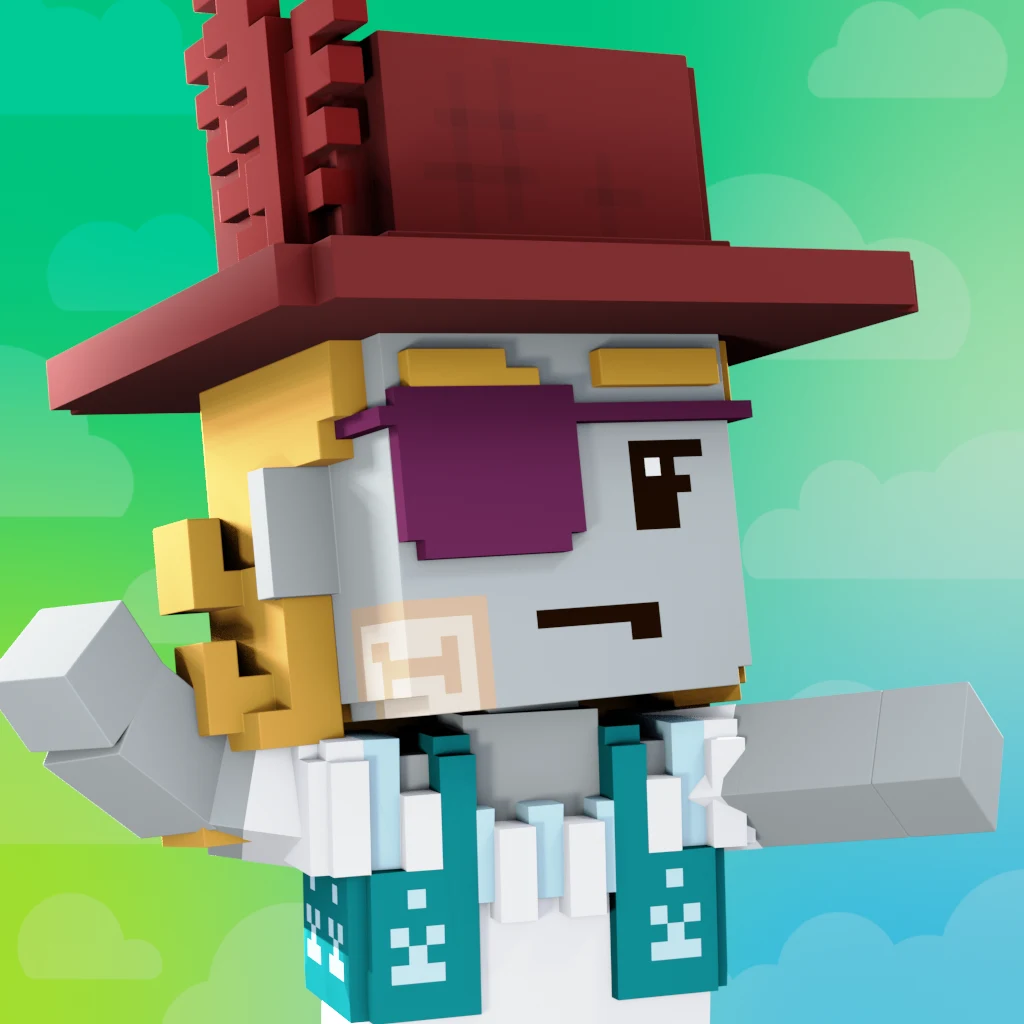 Pirate #6779 voxel render