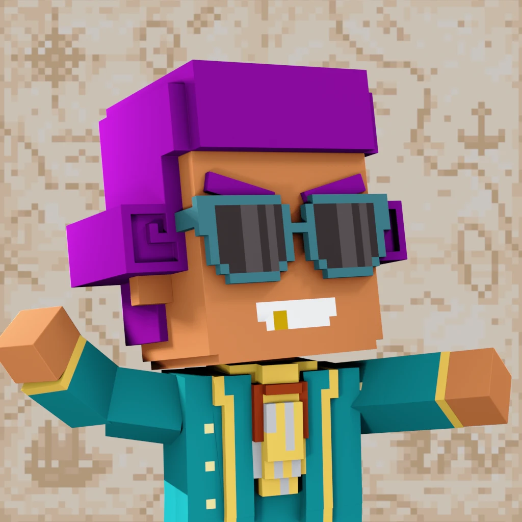 Pirate #6798 voxel render