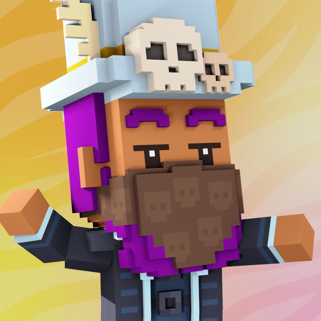 Pirate #680 voxel render