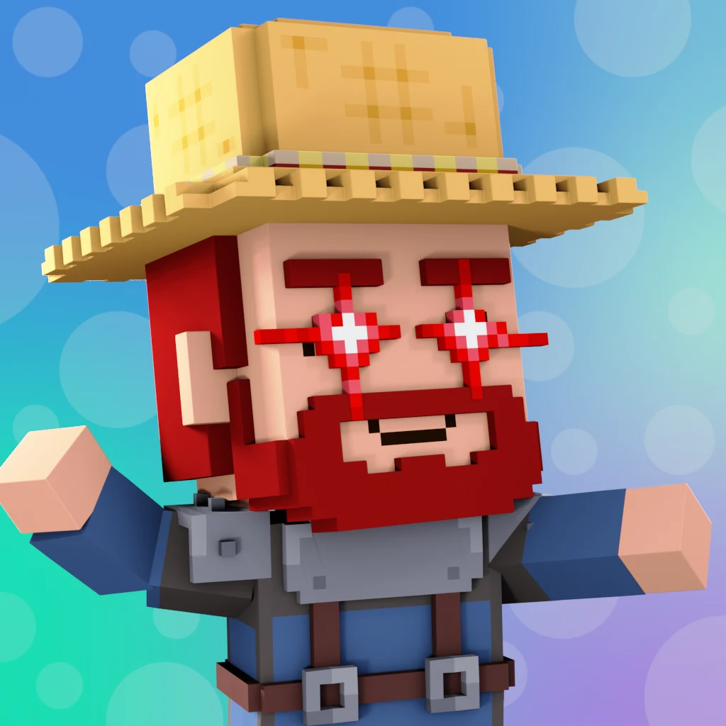 Pirate #6808 voxel render