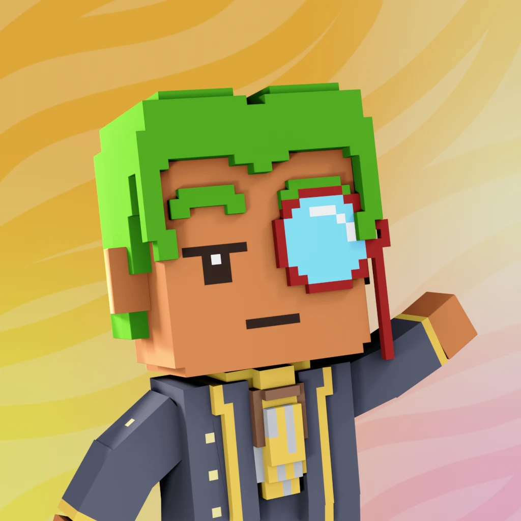 Pirate #6812 voxel render