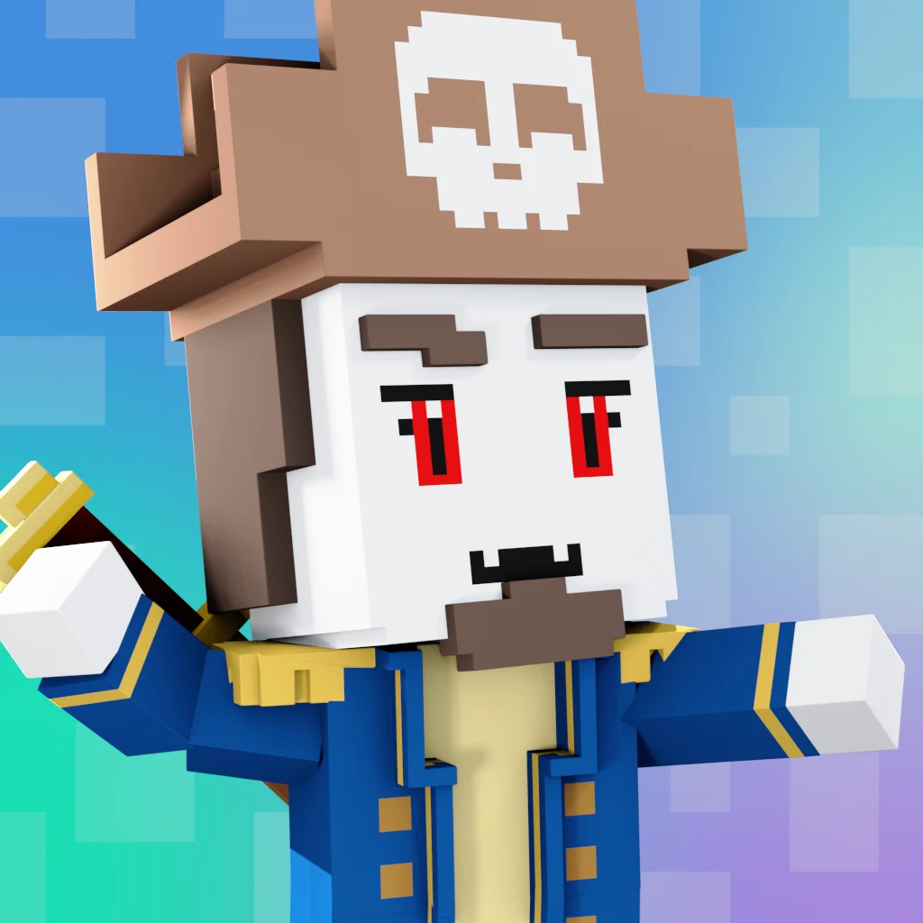 Pirate #6818 voxel render