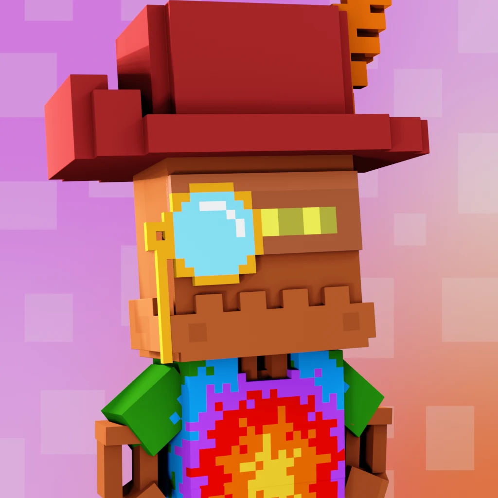 Pirate #6819 voxel render