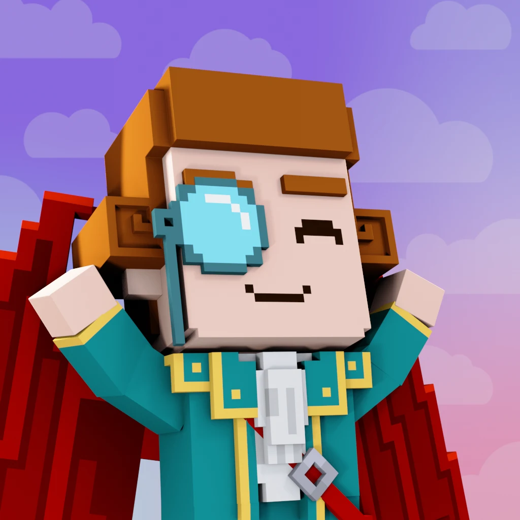 Pirate #6821 voxel render