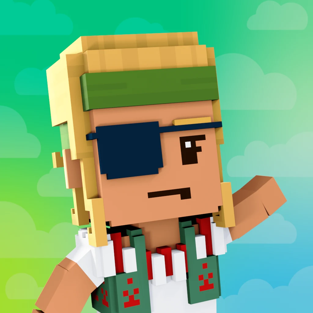 Pirate #6824 voxel render