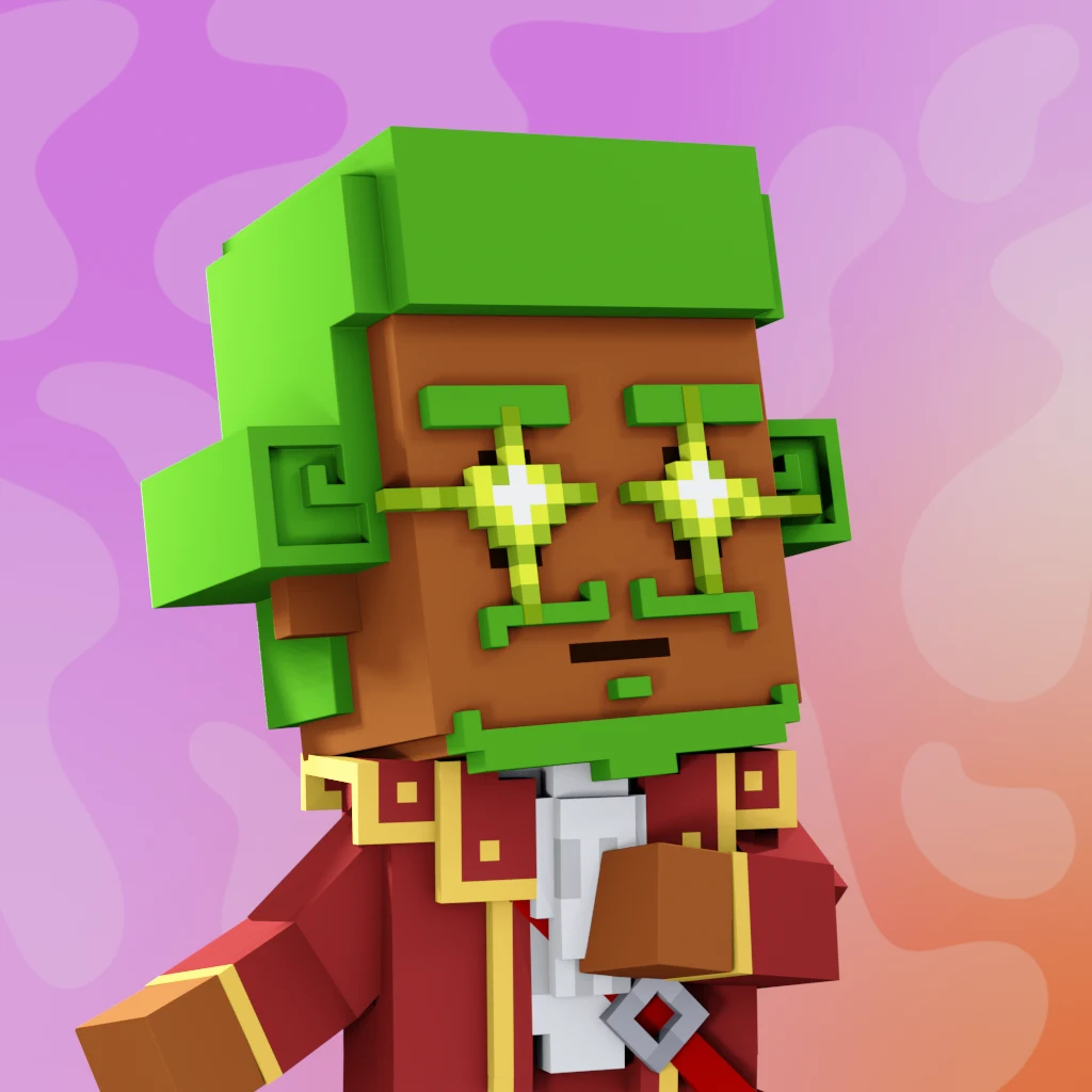 Pirate #6834 voxel render