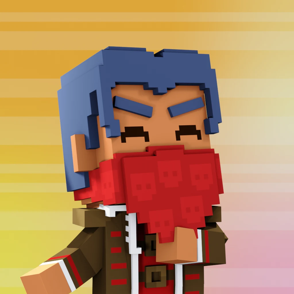 Pirate #6843 voxel render