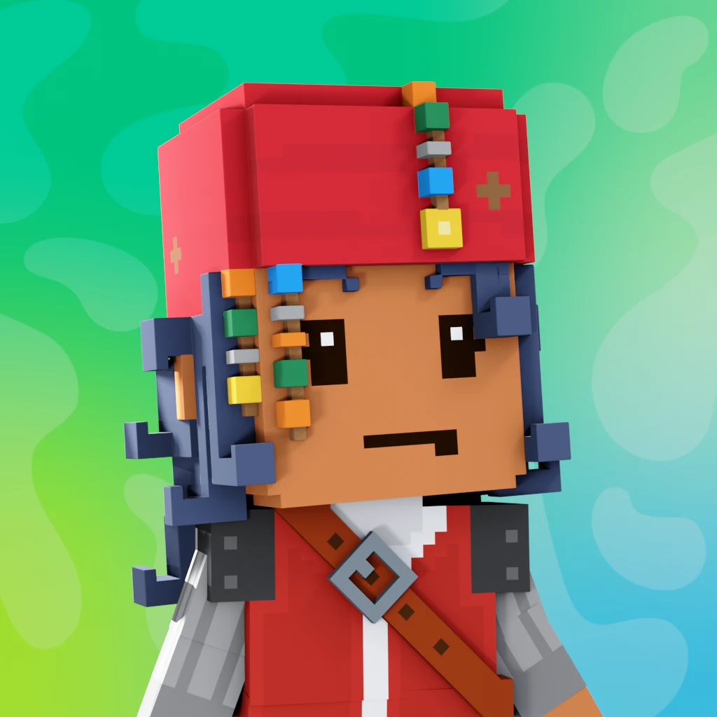 Pirate #685 voxel render