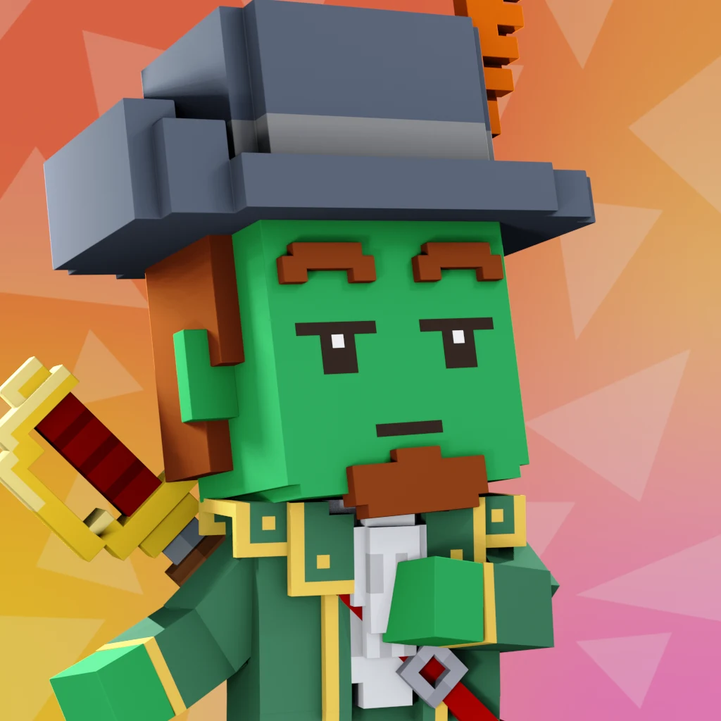 Pirate #6854 voxel render