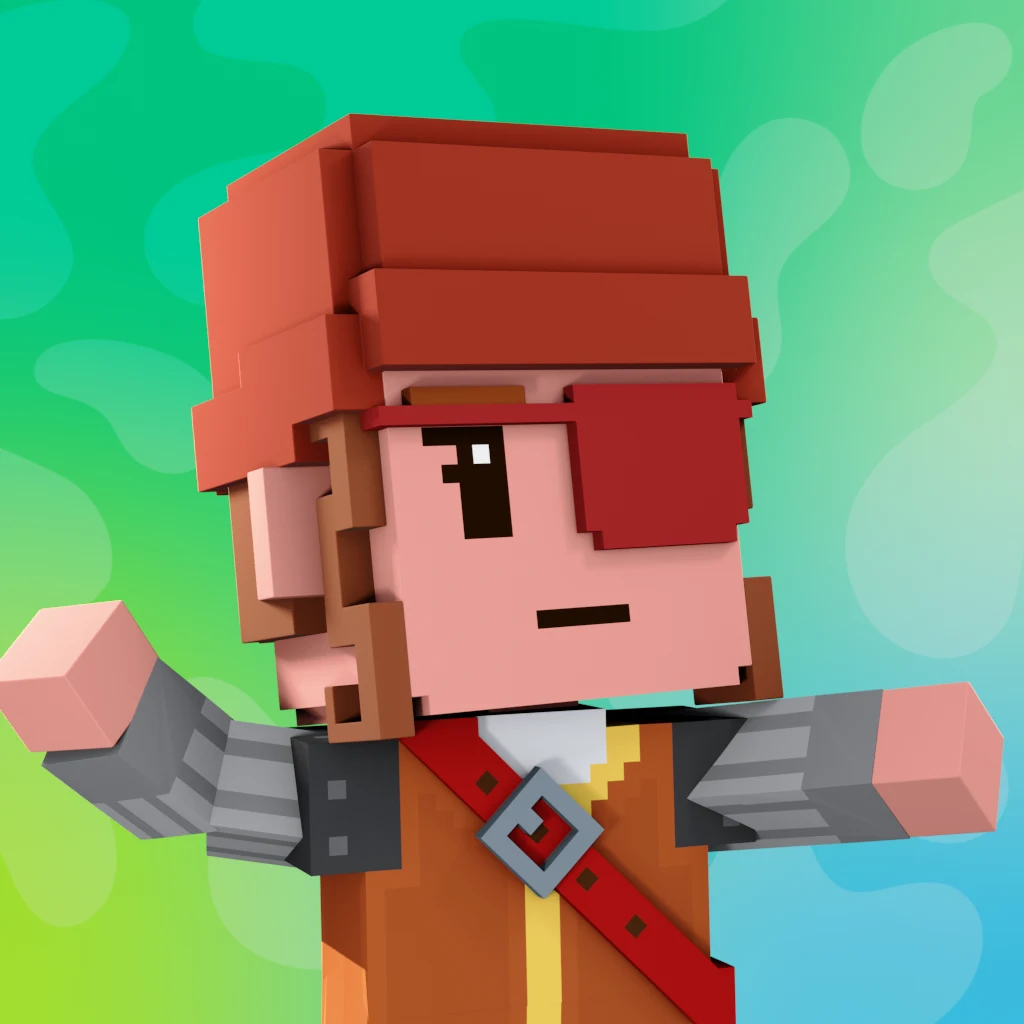 Pirate #6864 voxel render
