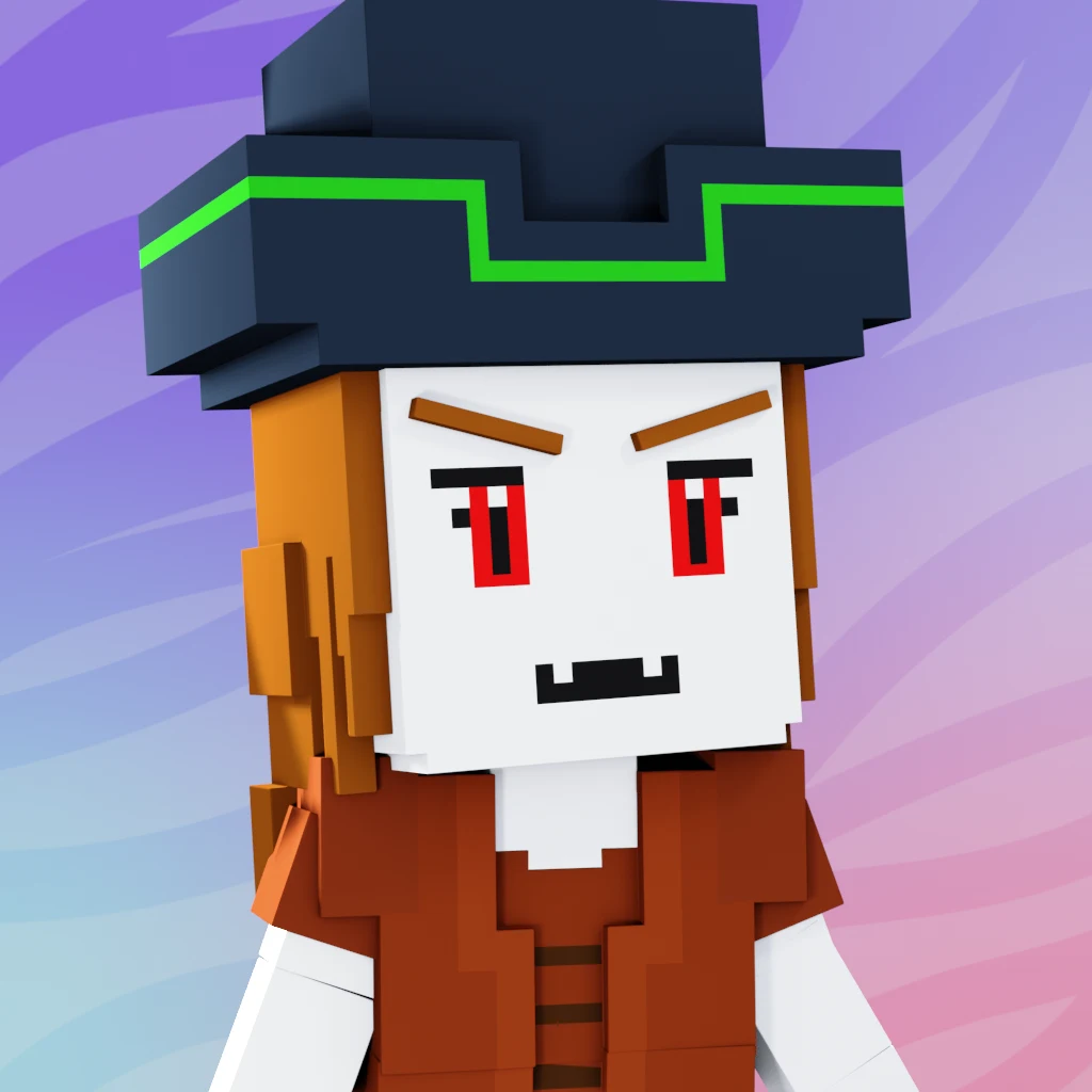 Pirate #6877 voxel render