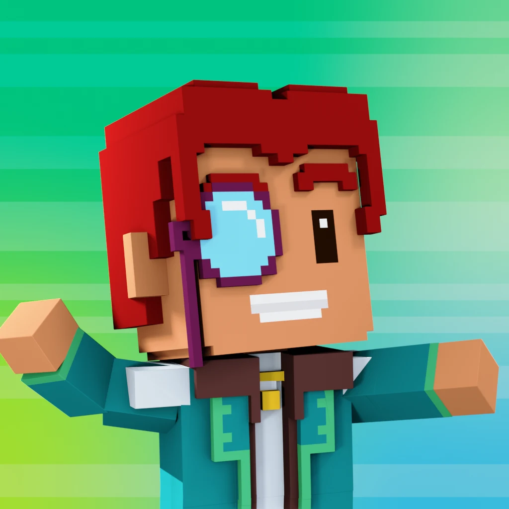 Pirate #688 voxel render