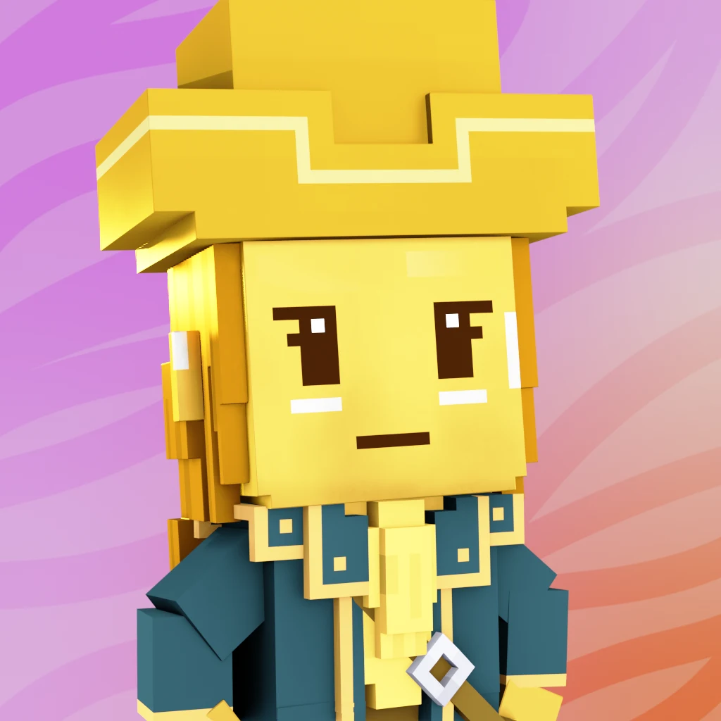 Pirate #6883 voxel render