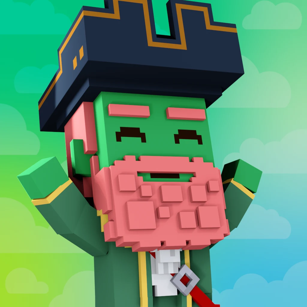 Pirate #6890 voxel render