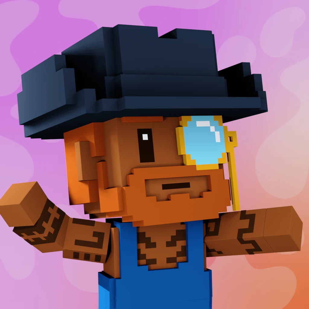 Pirate #6896 voxel render