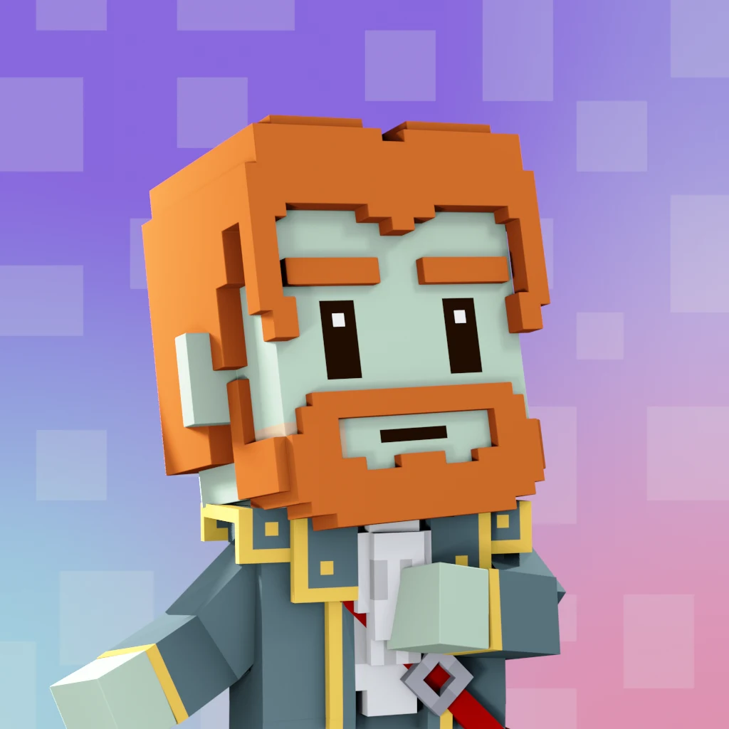 Pirate #6899 voxel render
