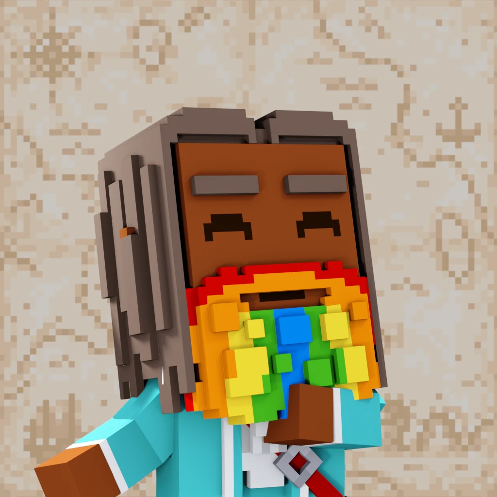 Pirate #6900 voxel render
